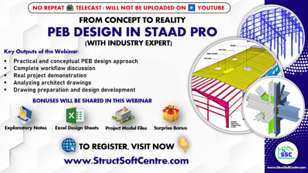 From Concept To Reality - PEB DESIGN IN STAAD PRO (With Industry Expert)